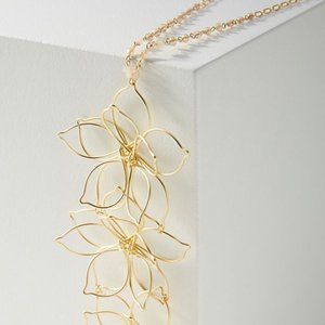 Falling Flowers Pendant Necklace,  Anthropologie